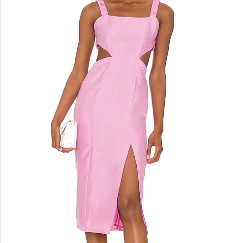 Bosworth Midi Dress in Lilac Purple